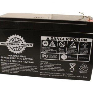Universal Parts 12V 7.6AH Battery SLA12-7.2