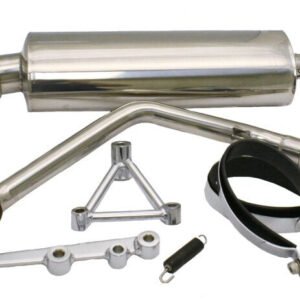 YMS V8 GY6 Performance Exhaust - Oval