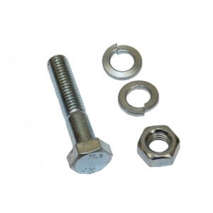 Universal Parts M8-1.25 x 40 Bolt, Nut & 2 Lock Washers