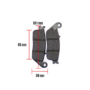 Brake Pads (101 x 39 x 9.8); Kymco, Honda - Image 1