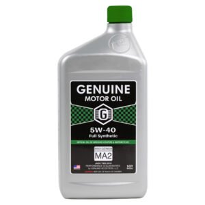 Genuine Motor Oil: 5W-40 JASO MA-2 Engine Oil; 1 Quart