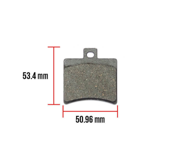 Brake Pads (50.96 x 53.4 x 9.5mm) ; Aprilia, Genuine